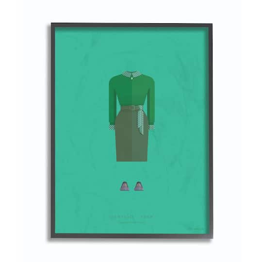 Stupell Industries Vertigo Fashion Design Black Framed Wall Art